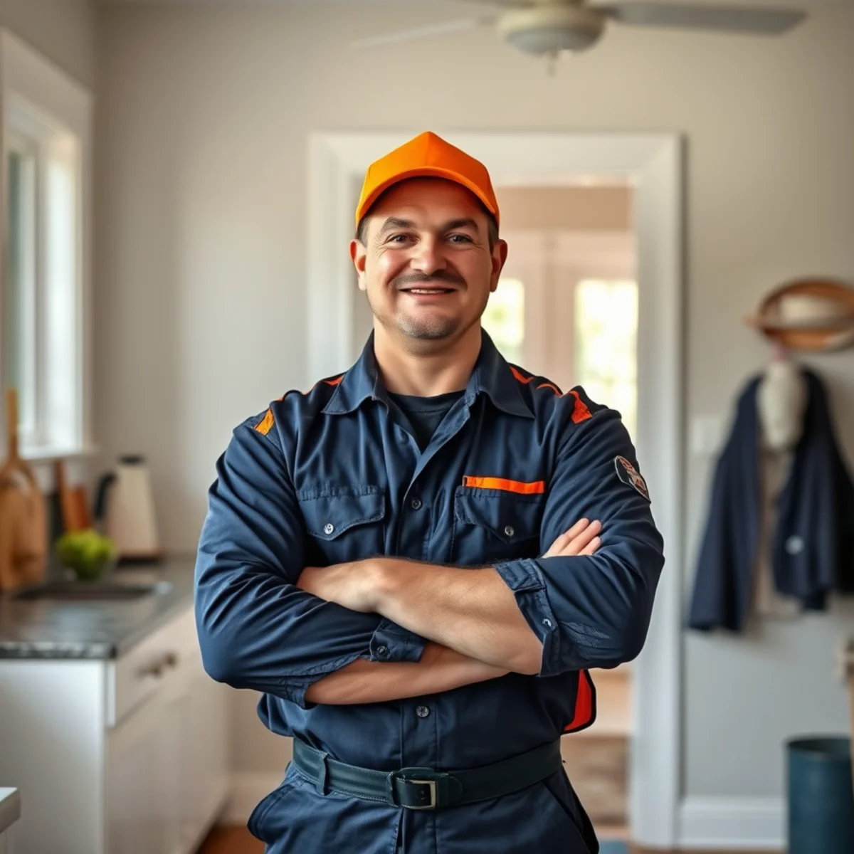 Josh Ryan, owner of Ryan Water Systems, at work in an Indianapolis home