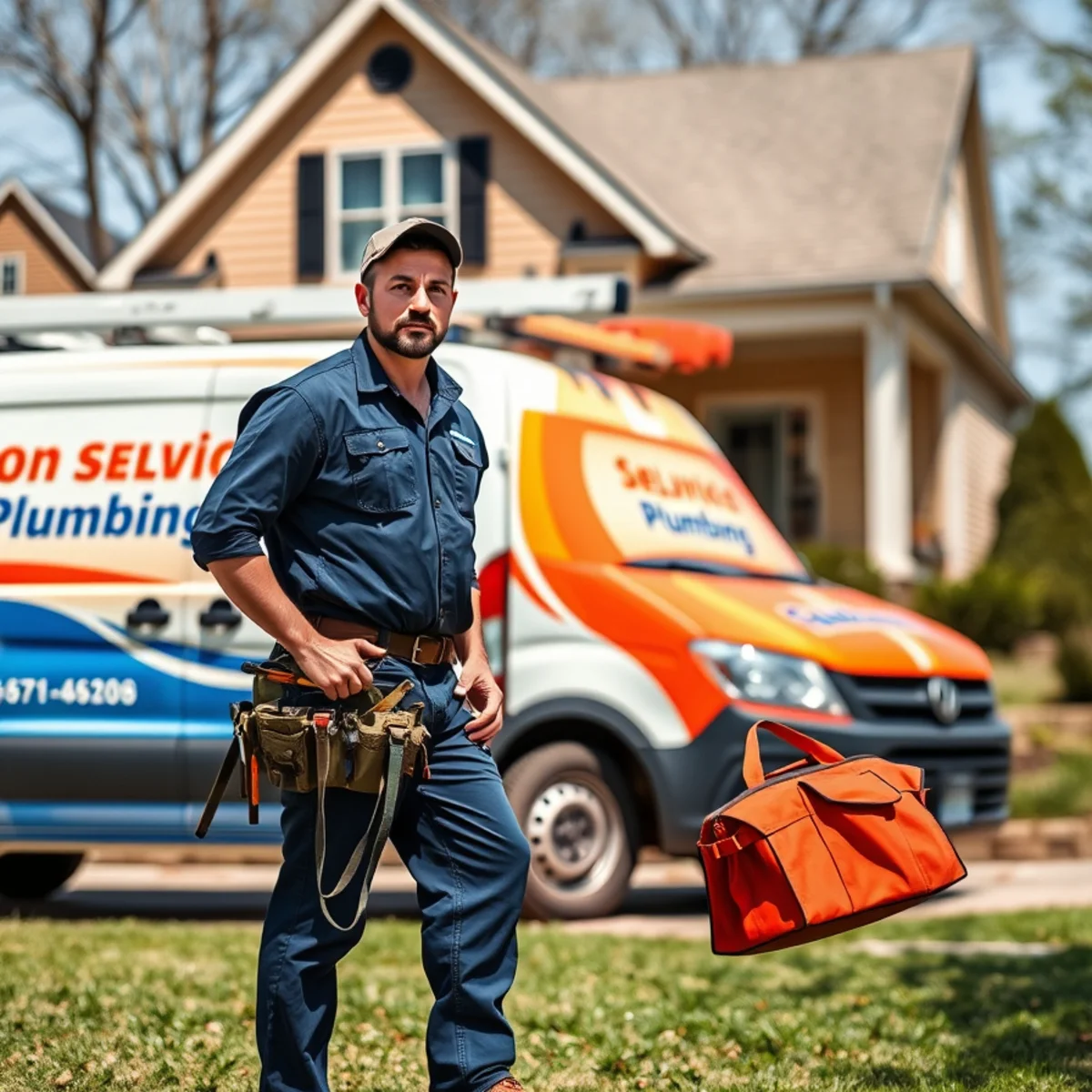 Ryan Water Systems service van outside an Avon, IN home