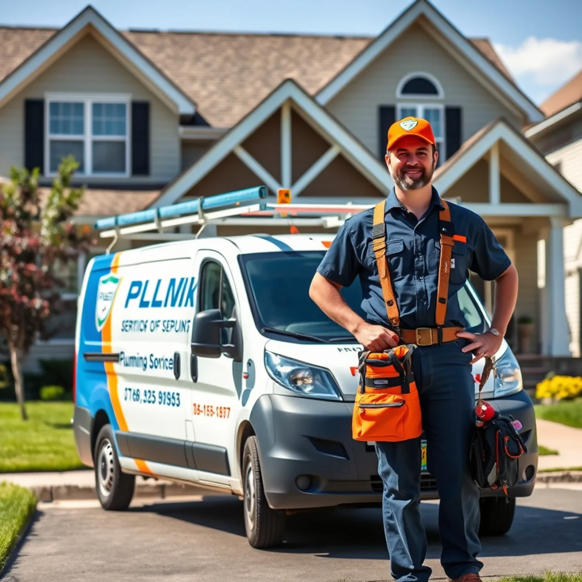 Ryan Water Systems service van outside a Fishers, IN home