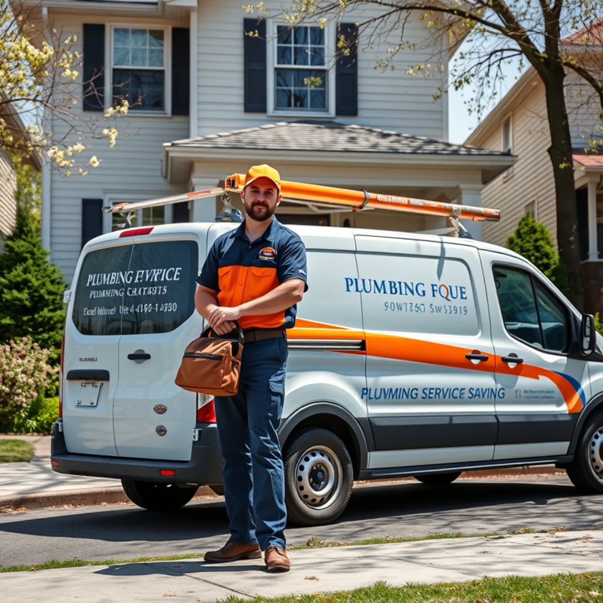 Ryan Water Systems plumber outside a home in Fountain Square, Indianapolis