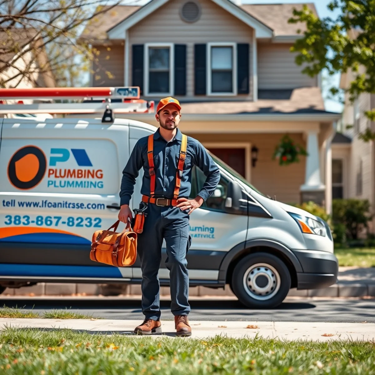 Ryan Water Systems service van outside a Noblesville, IN home