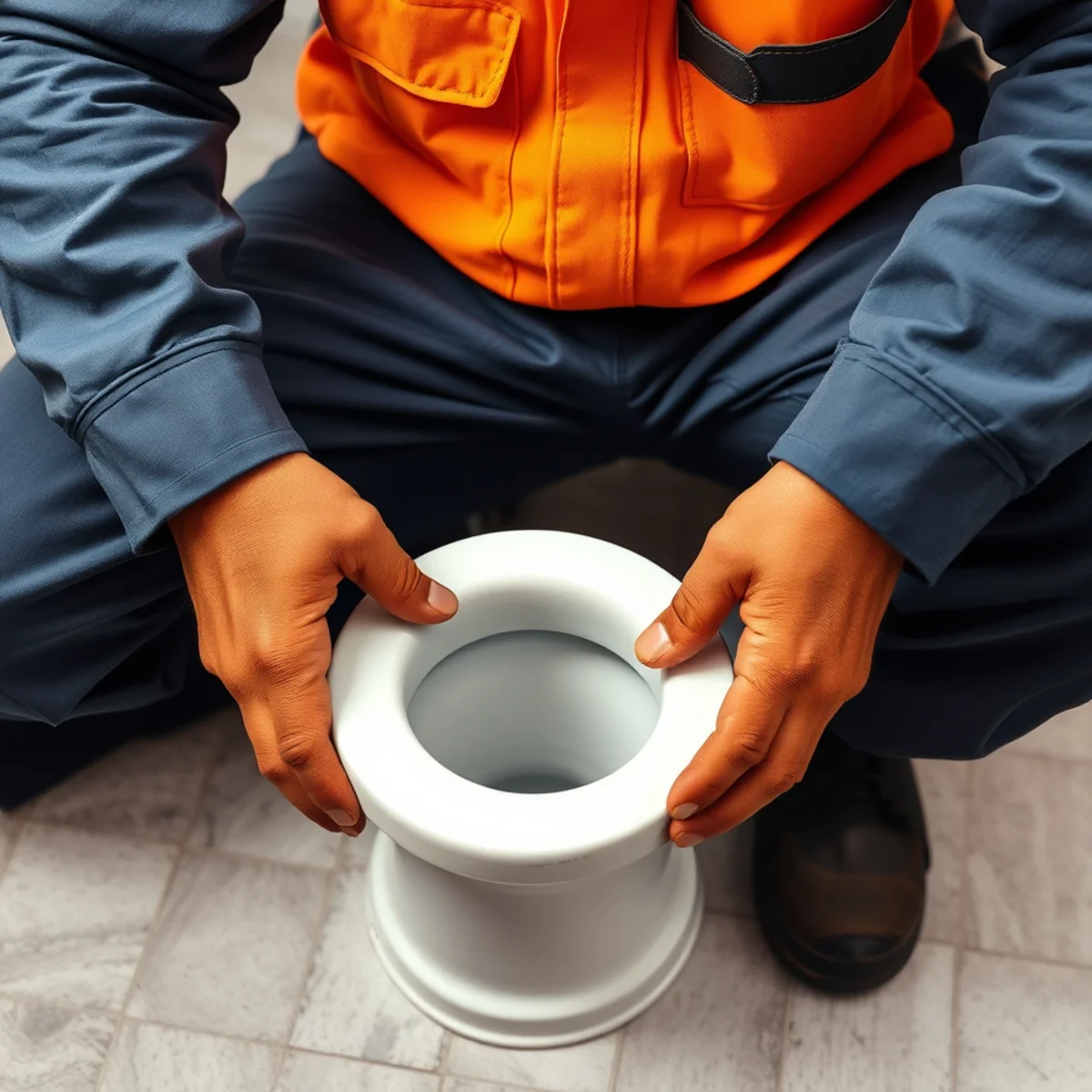 Ryan Water Systems plumber providing toilet repair & installation in an Indianapolis, IN home